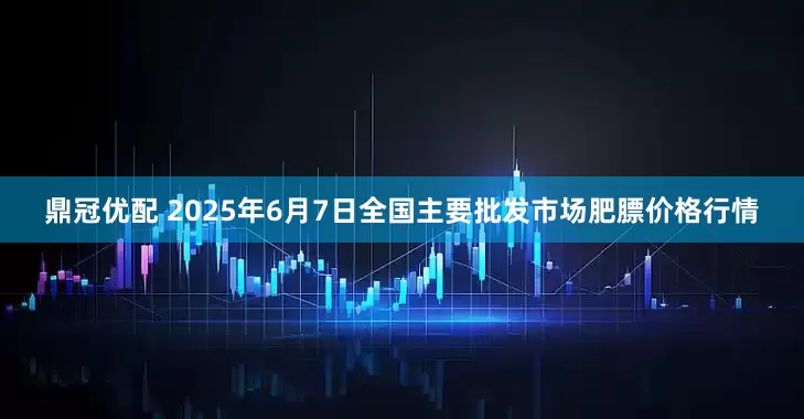 鼎冠优配 2025年6月7日全国主要批发市场肥膘价格行情